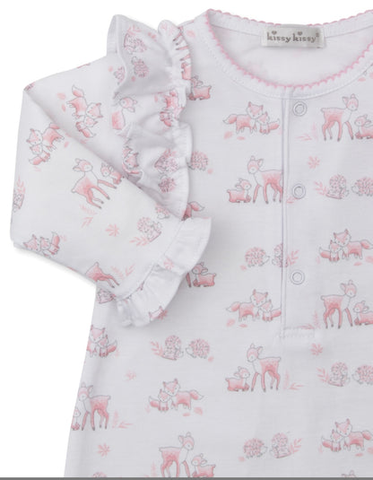 Kissy Kissy Forest Fanfare Pink Playsuit - Persnickety Shop