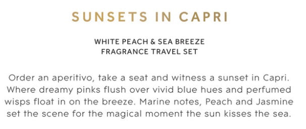 PREORDER Glasshouse Fragrances SUNSETS IN CAPRI Fragrance Travel Set - Persnickety Shop