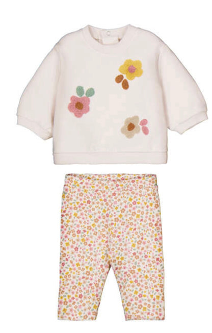 Mayoral Baby Girl Fall Floral  2-Piece Leggings Set