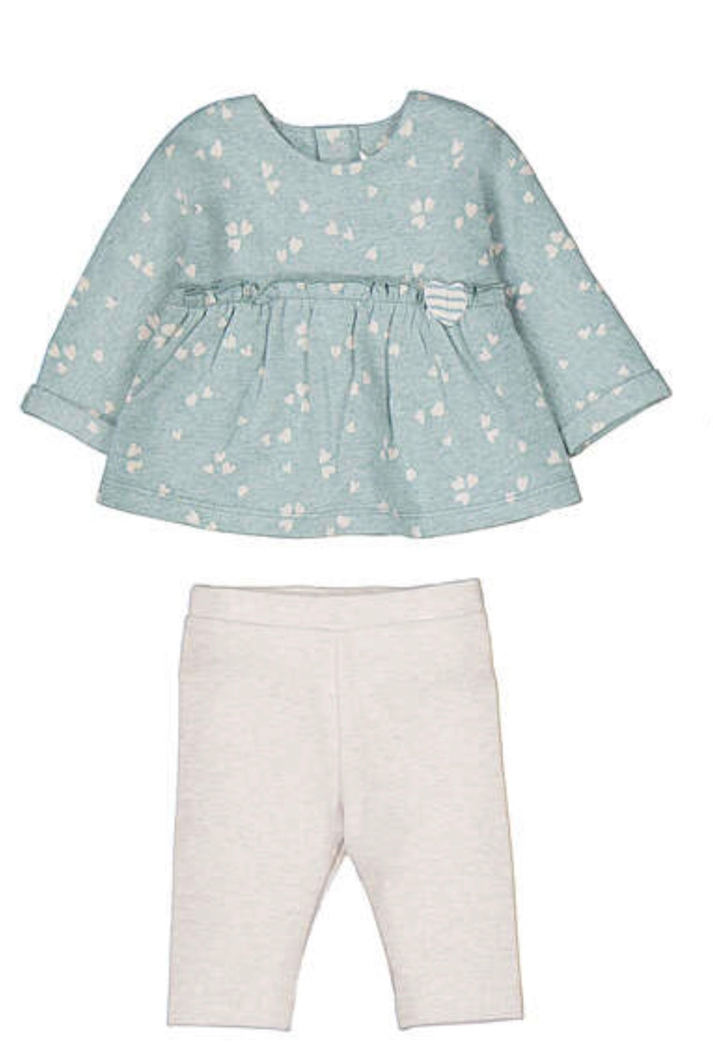 Mayoral Baby Minera Teddy Bear & Heart 2-Piece Leggings Set