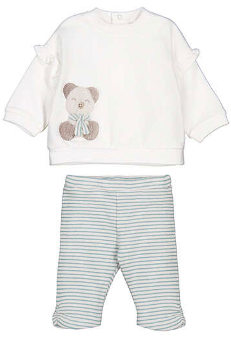 Mayoral Baby Minera Teddy Bear & Heart 2-Piece Leggings Set