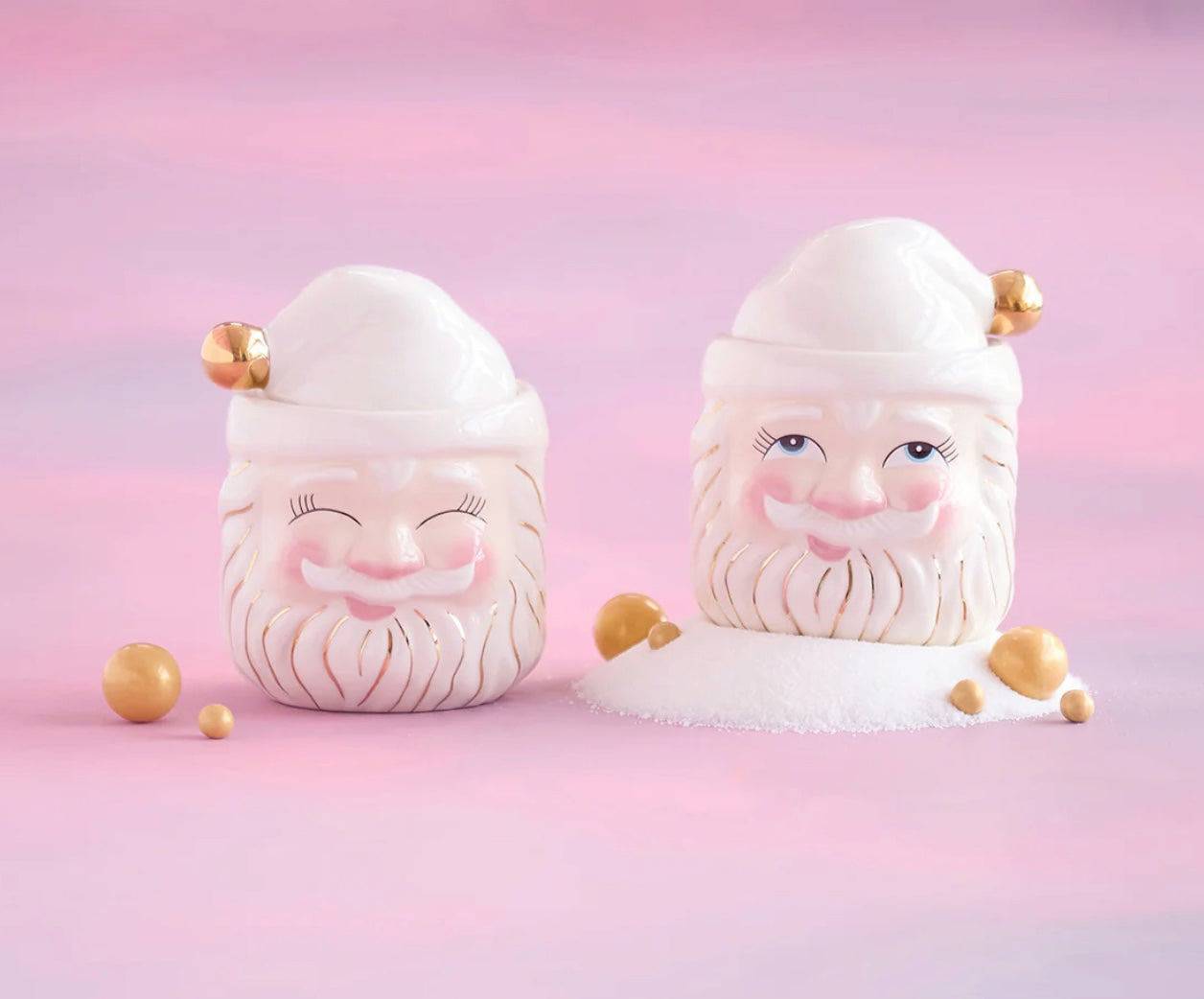 PAPA NOEL CANDY JAR, WHITE - Persnickety Shop