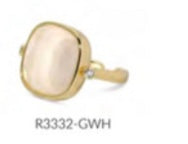 White Stone Ring - Persnickety Shop