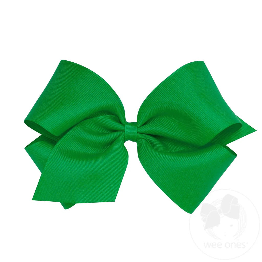 Wee Ones King Classic Grosgrain Hair Bow MANY COLORS - Persnickety Shop