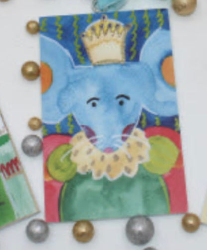 Hand Painted Glitter Nutcracker wooden ornamant 3x5" - Persnickety Shop