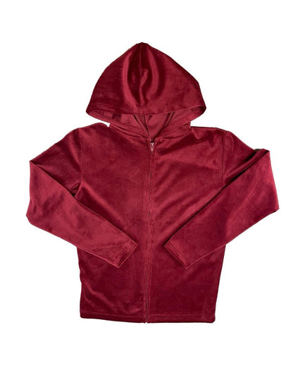 Suzette Garnet Red Velvet Jacket | TWEEN SIZING - Persnickety Shop