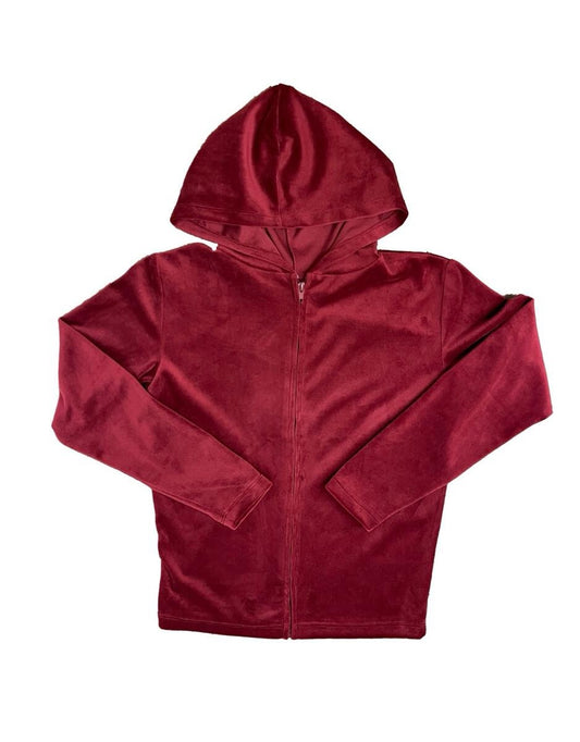 Suzette Garnet Red Velvet Jacket | TWEEN SIZING - Persnickety Shop