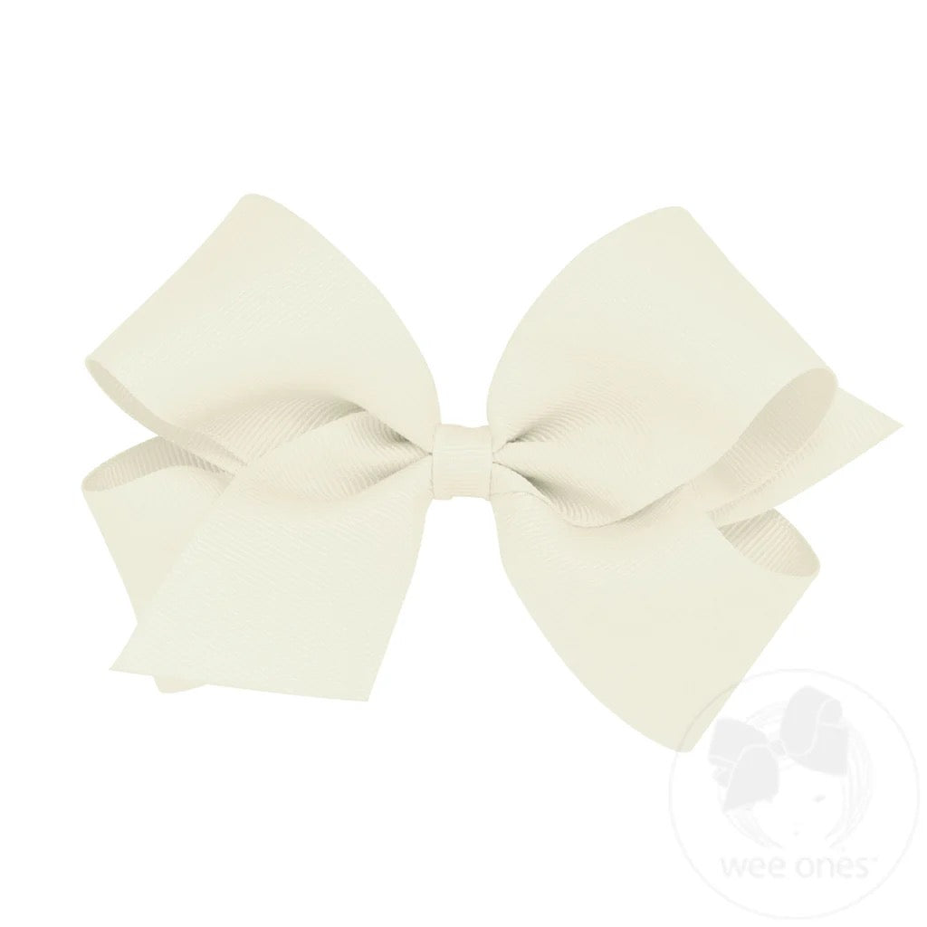 Wee Ones Medium Classic Grosgrain Hair Bow MANY COLORS - Persnickety Shop