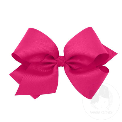 Wee Ones Medium Classic Grosgrain Hair Bow MANY COLORS - Persnickety Shop