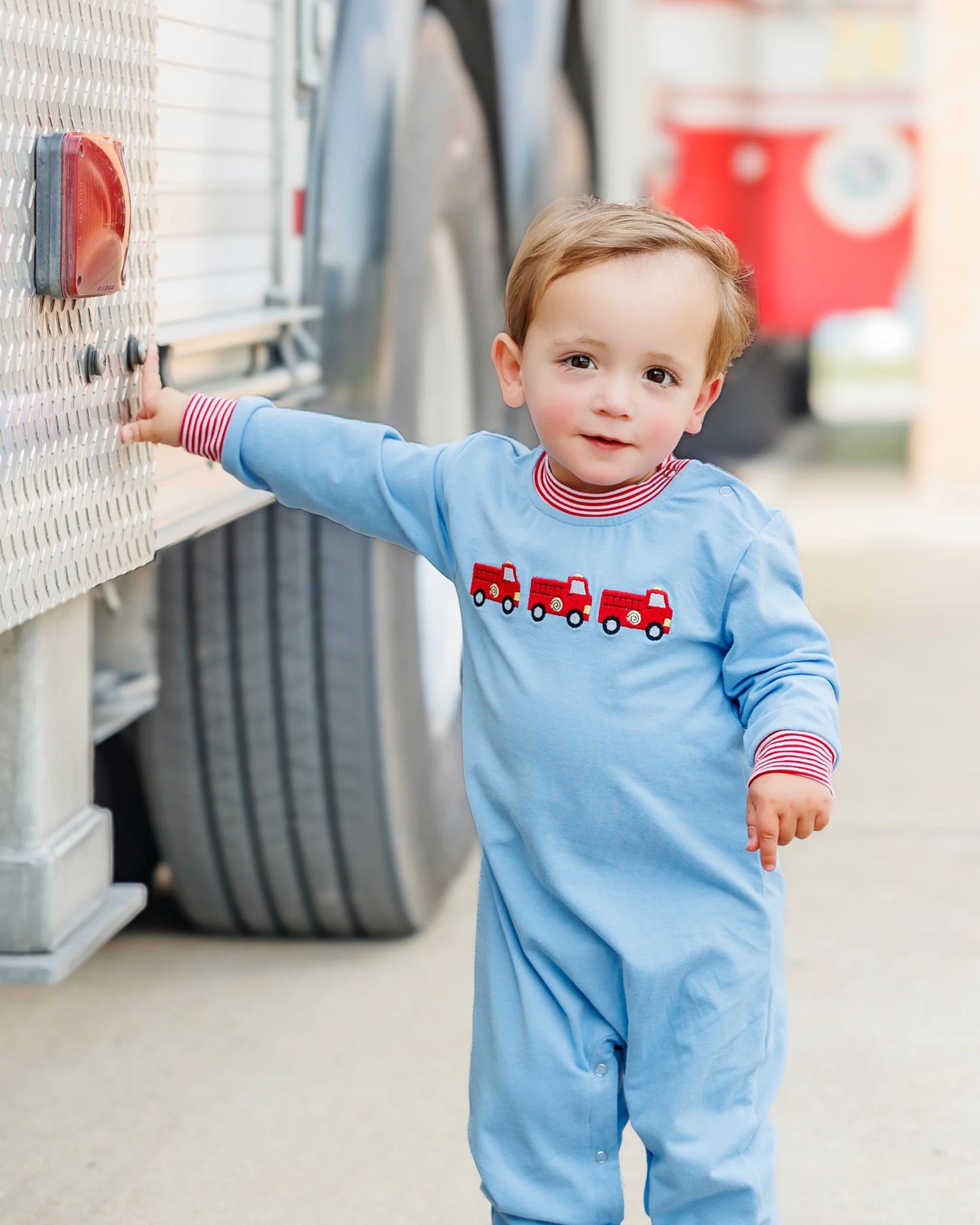 PRE-ORDER | Sound the Siren Romper Jellybean by Smock Candy - Persnickety Shop