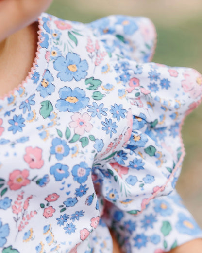 PRE-ORDER | Autumn Blooms Frances Romper Jellybean by Smock Candy - Persnickety Shop