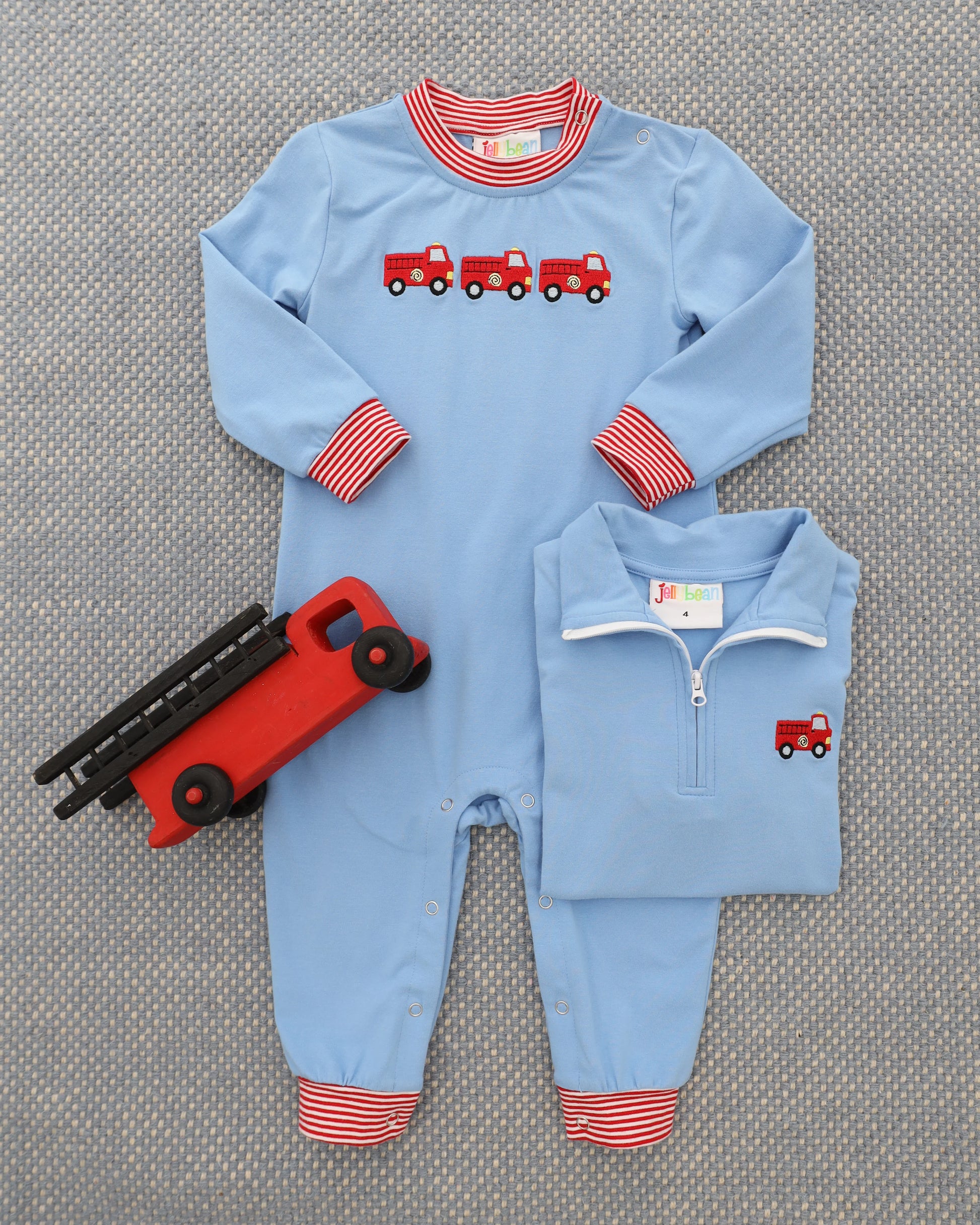 PRE-ORDER | Sound the Siren Romper Jellybean by Smock Candy - Persnickety Shop