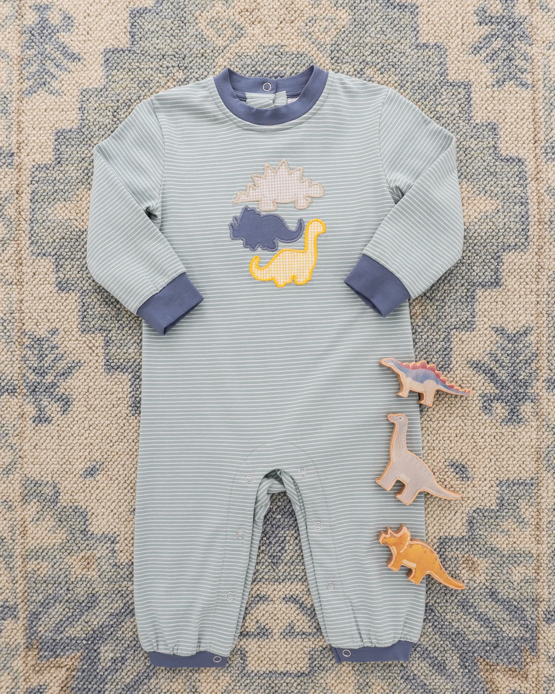 PRE-ORDER | Fall Fossils Romper Jellybean by Smock Candy - Persnickety Shop