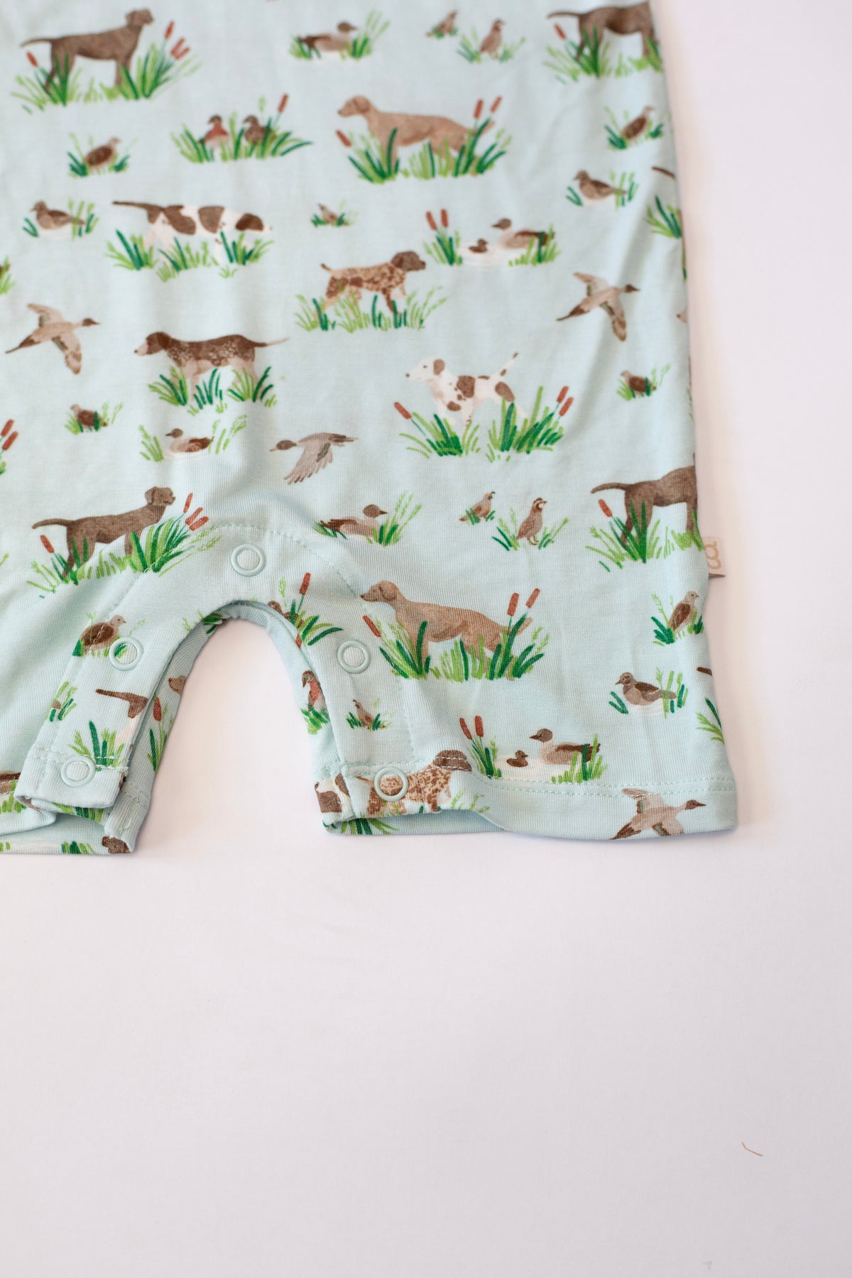 GOOSIES SHORT SLEEVE Polo Romper - DELTA DOGS