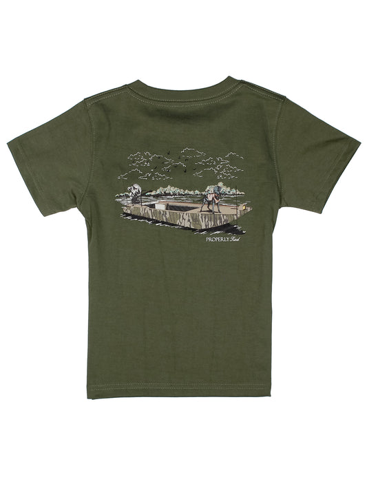 Properly Tied Boys Mossy Oak Boat Ride SS