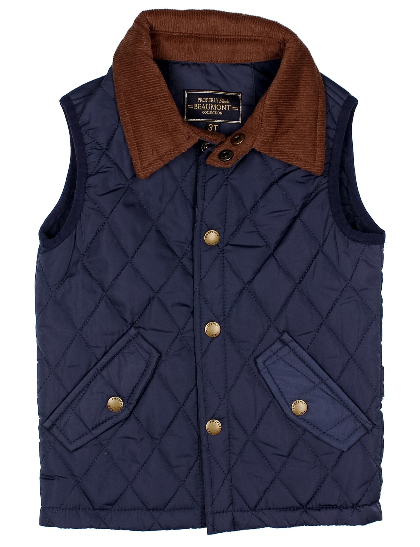 Properly Tied Boys Beaumont Vest - Navy