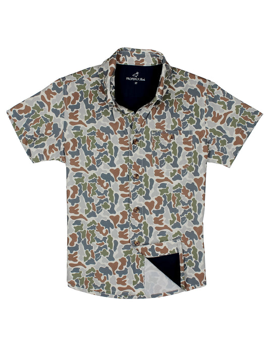 *PRE ORDER* PROPERLY TIED Boys Sportsman Field Shirt Terra Camo
