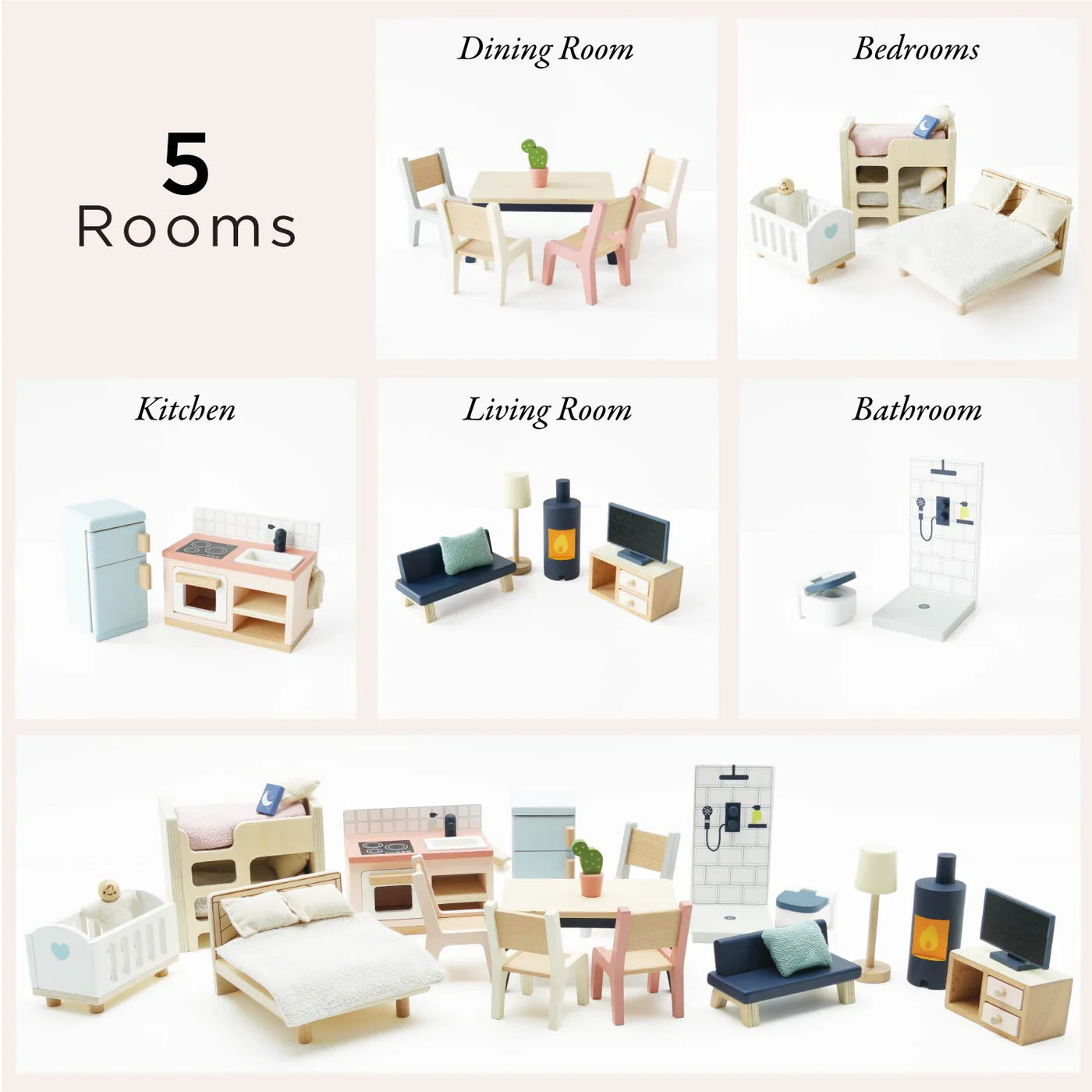 LE TOY VAN Complete Dolls house Furniture Set - Persnickety Shop
