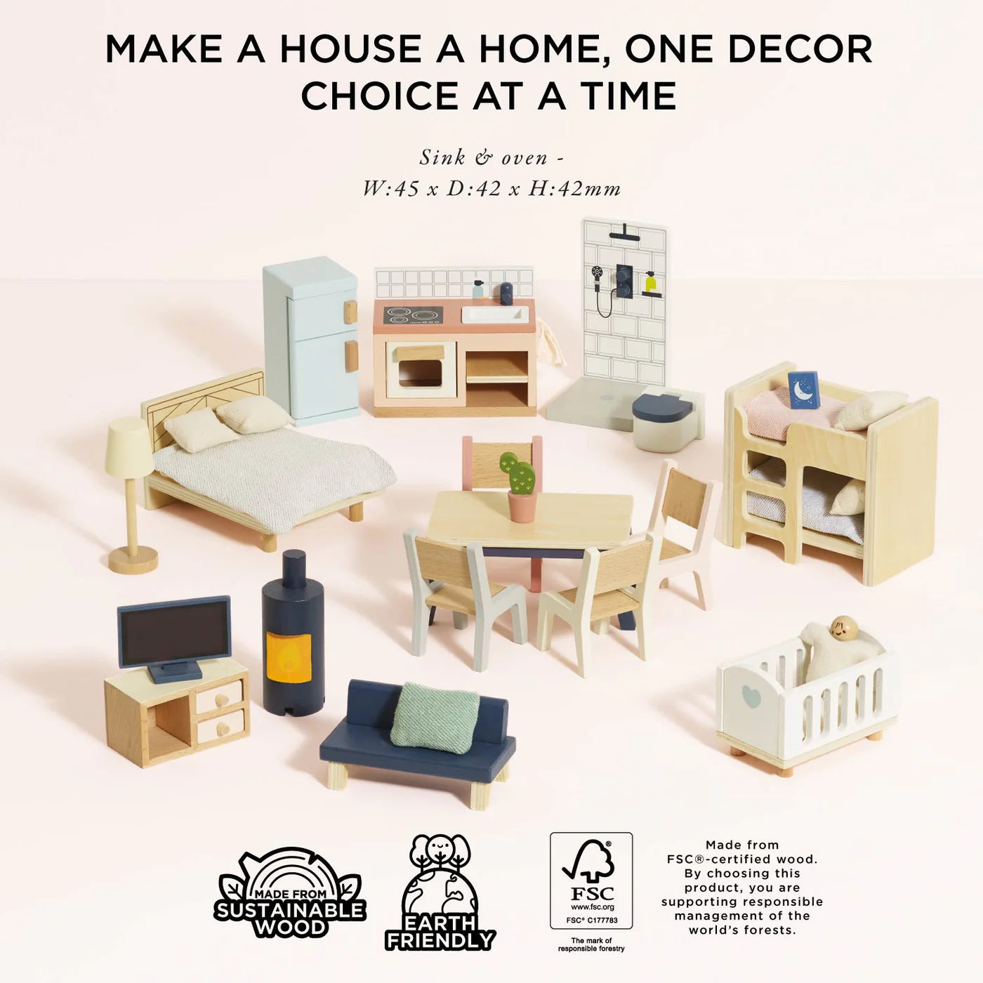 LE TOY VAN Complete Dolls house Furniture Set - Persnickety Shop
