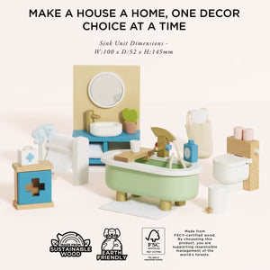 LE TOY VAN Wooden Dolls house Bathroom Furniture - Persnickety Shop