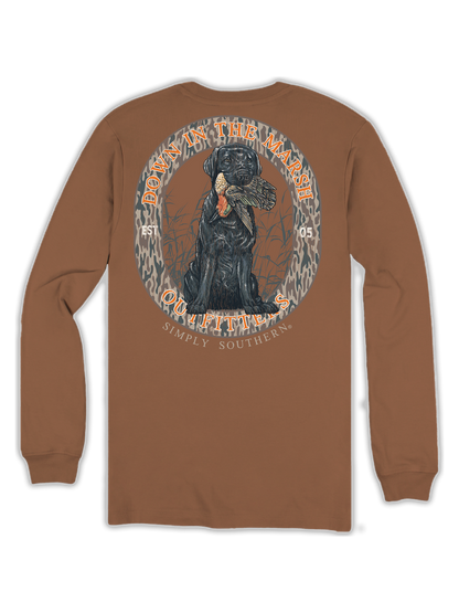 Simply Southern YTH-MN-LS-MARSHDOG-CHSTNT