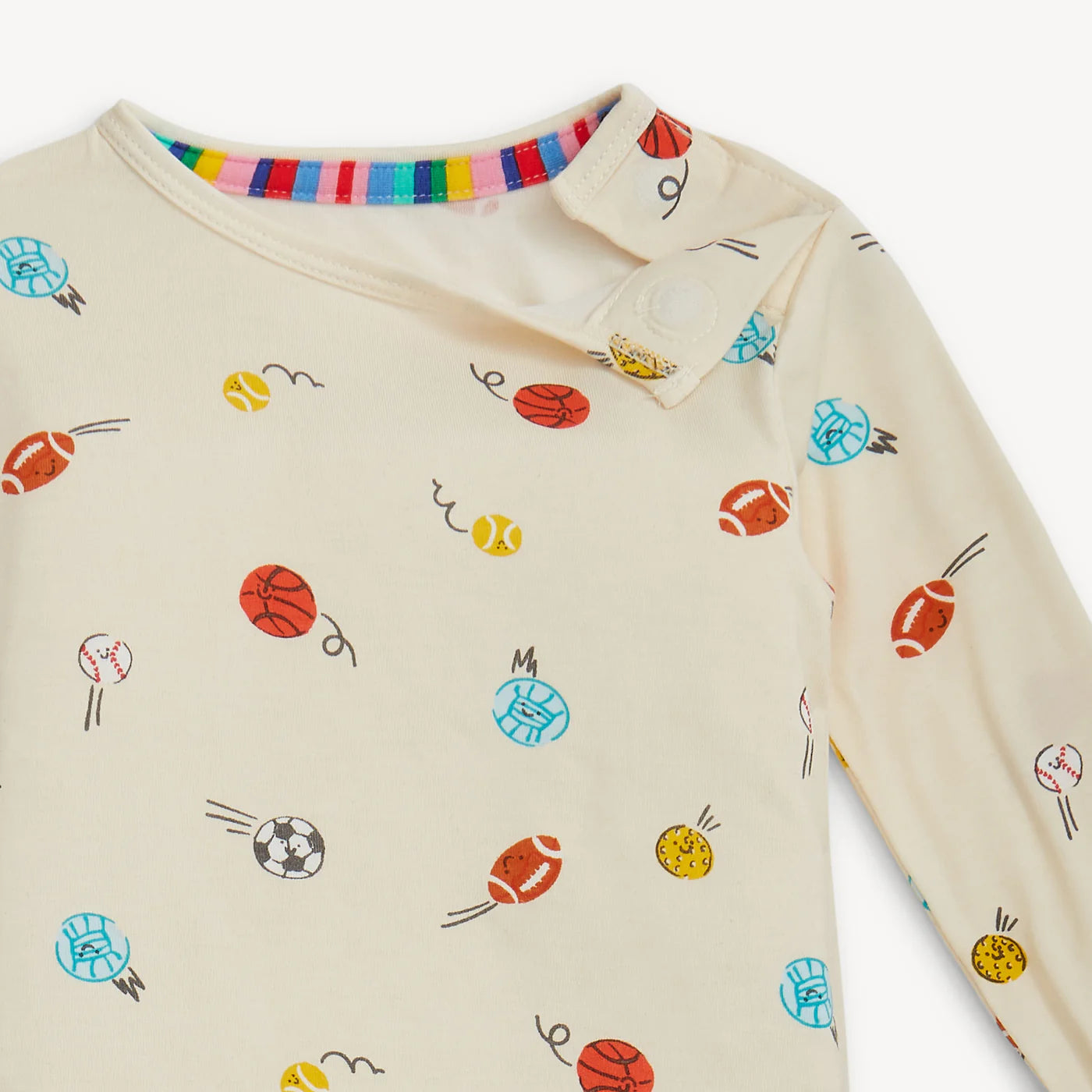 Magnetic Me Little Baller Modal Magnetic L/s Long Pant Pj - Persnickety Shop