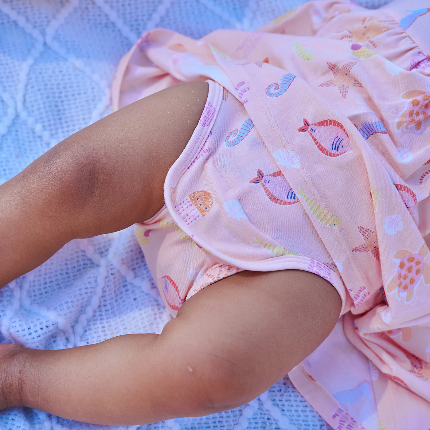 Magnetic Me Deep Chic Pk Modal Magnetic S/S Pocket Baby Dress - Persnickety Shop