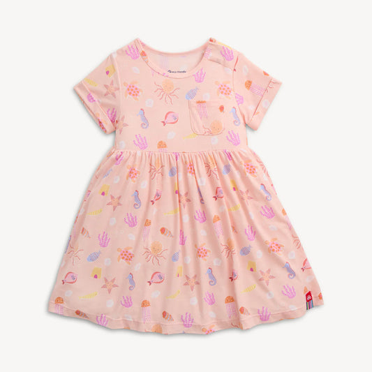 Magnetic Me Deep Chic Pk Modal Magnetic S/S Pocket Girl Dress - Persnickety Shop