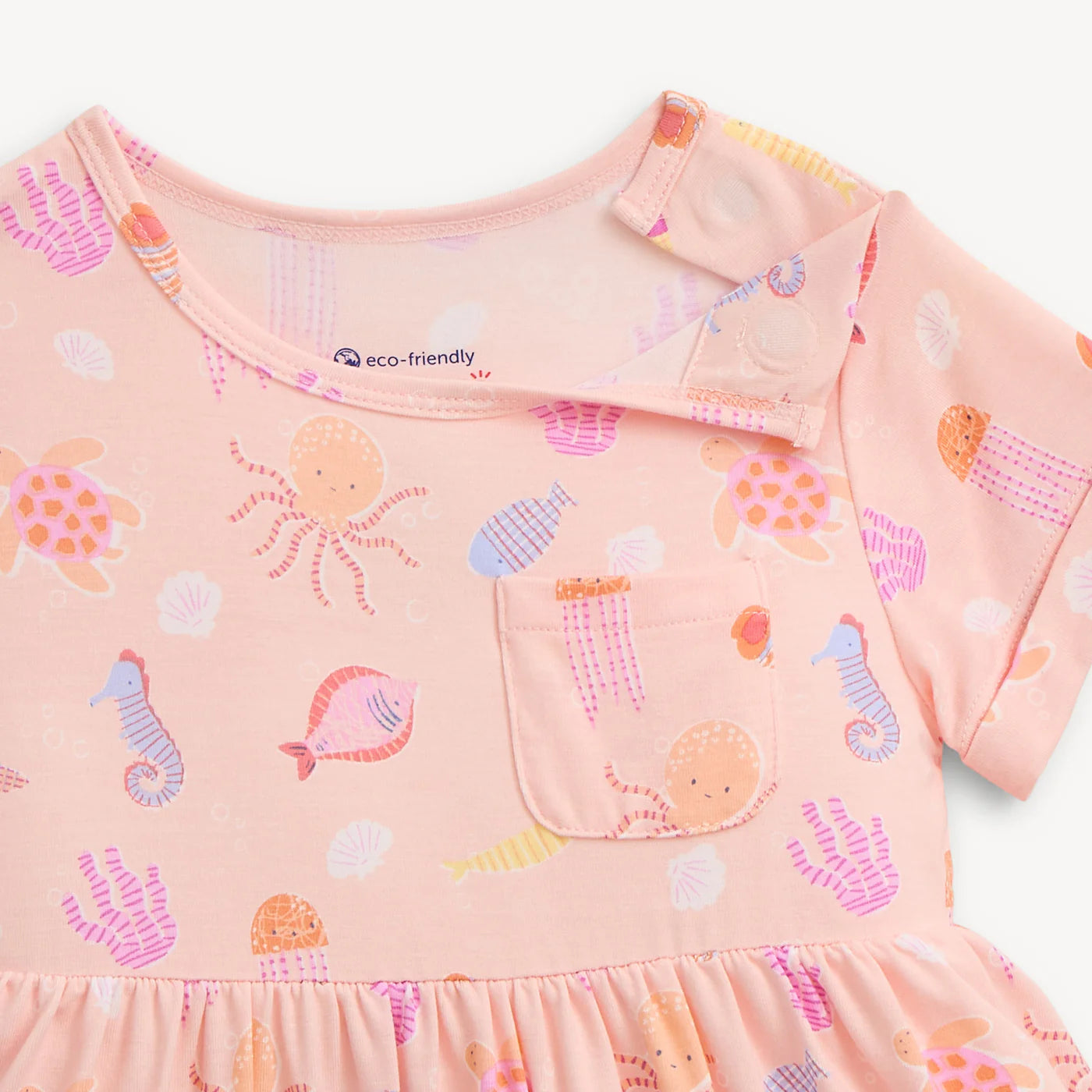 Magnetic Me Deep Chic Pk Modal Magnetic S/S Pocket Girl Dress - Persnickety Shop