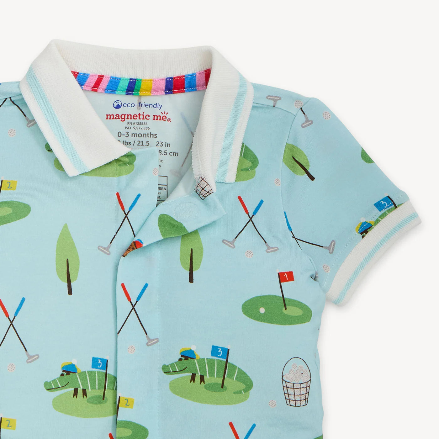 MAGNETIC ME Gopher It Modal Magnetic Polo Romper - Persnickety Shop
