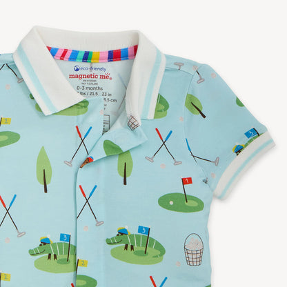 MAGNETIC ME Gopher It Modal Magnetic Polo Romper - Persnickety Shop