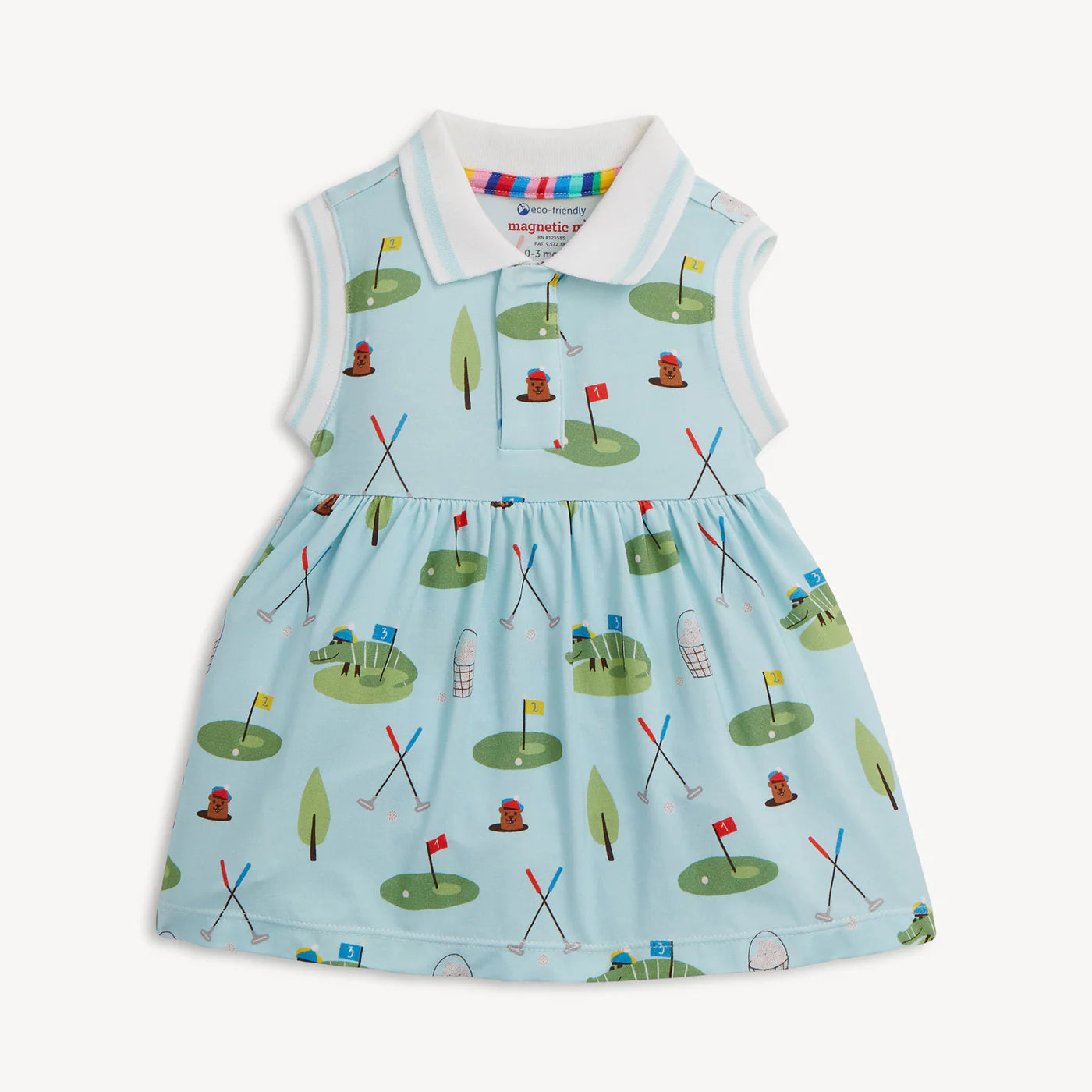 Magnetic Me Gopher It Modal Magnetic Bodysuit Polo Dress - Persnickety Shop