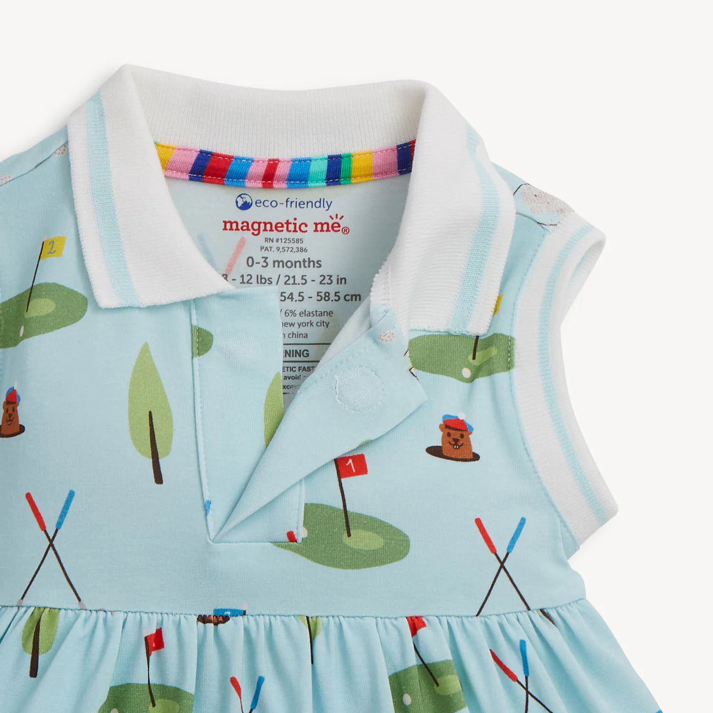 Magnetic Me Gopher It Modal Magnetic Bodysuit Polo Dress - Persnickety Shop