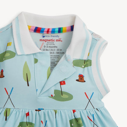 Magnetic Me Gopher It Modal Magnetic Bodysuit Polo Dress - Persnickety Shop