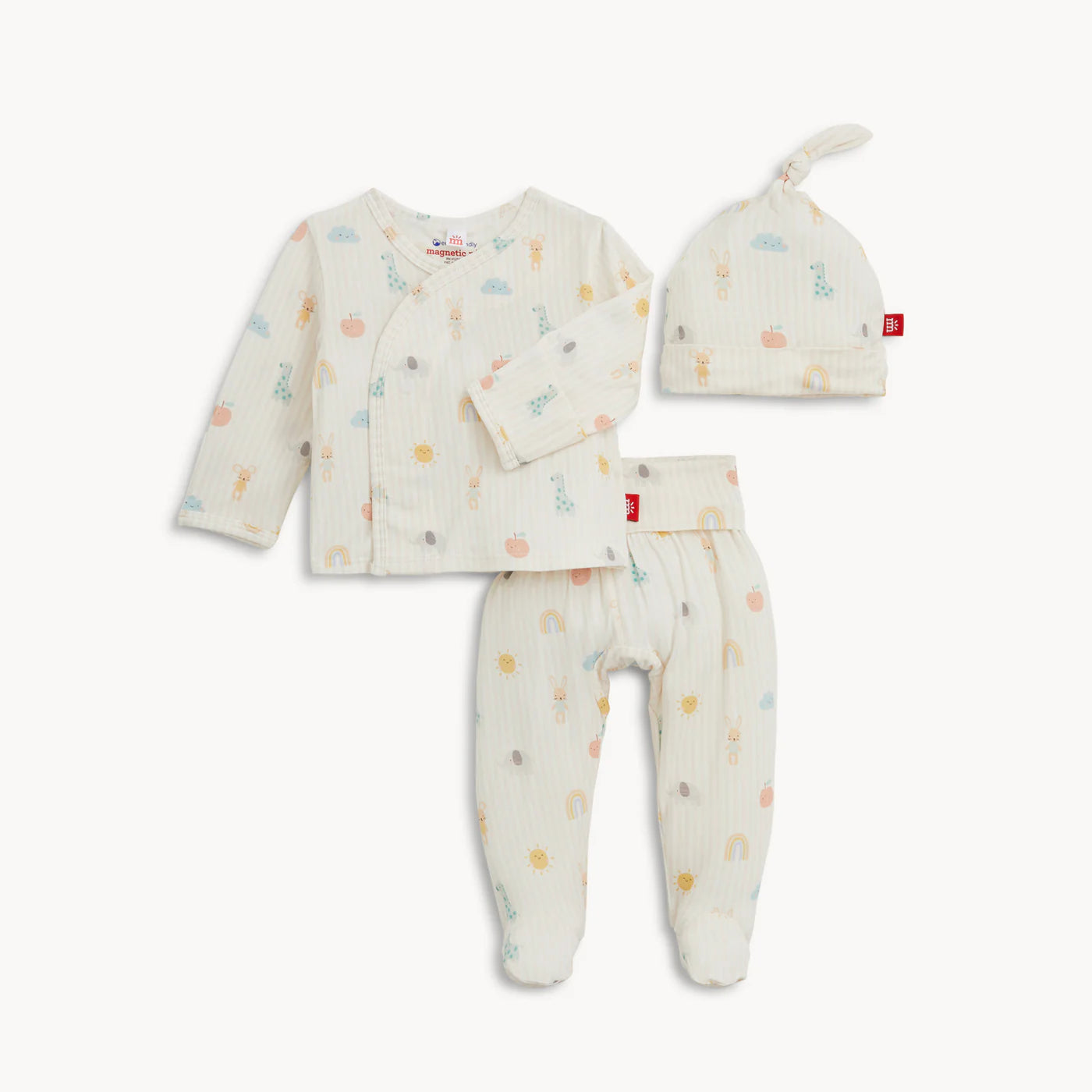 Magnetic Me Lullaby Lullaby Sky Pink Modal Magnetic Kimono Set - Persnickety Shop