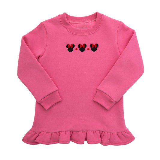 Itsy Bitsy Girls Mouse Ruffle Pullover