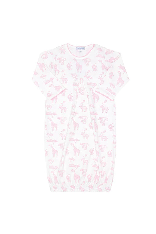 Nellapima Pink Safari Gown - 0-3 Months