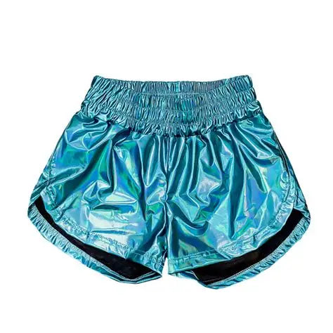 Belle Cher Aqua Metallic Short - Persnickety Shop