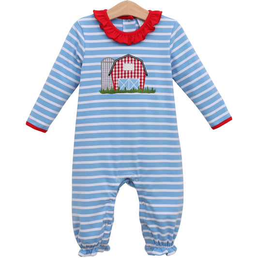 *PRE ORDER* JellyBean by Smock Candy On The Farm Ruffle Romper