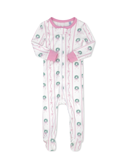 LULLABY SET Once Upon A Time Footie Boxwoods and Bows