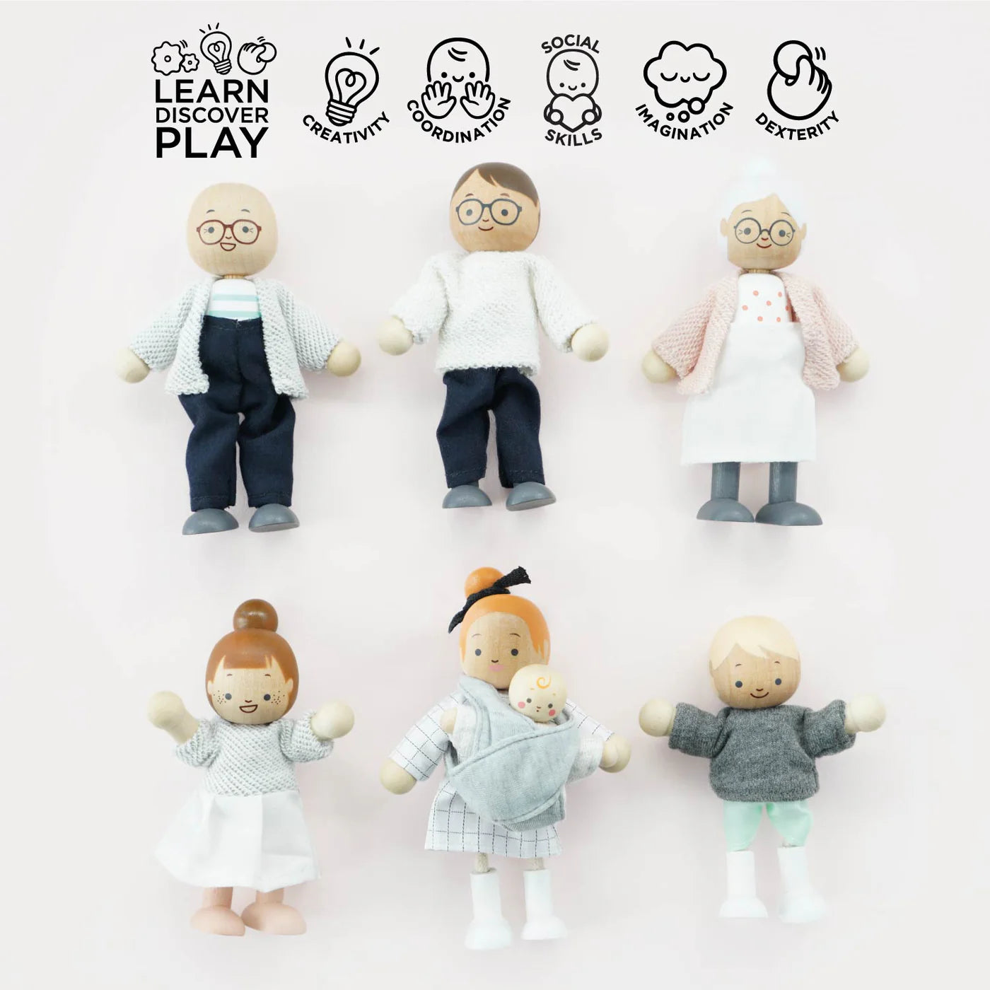 LE TOY VAN Wooden Dolls House Family - Persnickety Shop