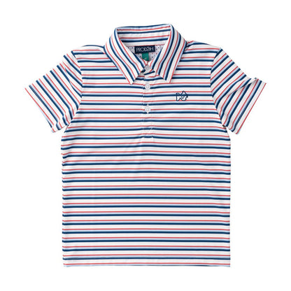 PRE ORDER PRODOH Boys' Short Sleeve Pro Performance Polo Independence Day Stripe - Persnickety Shop