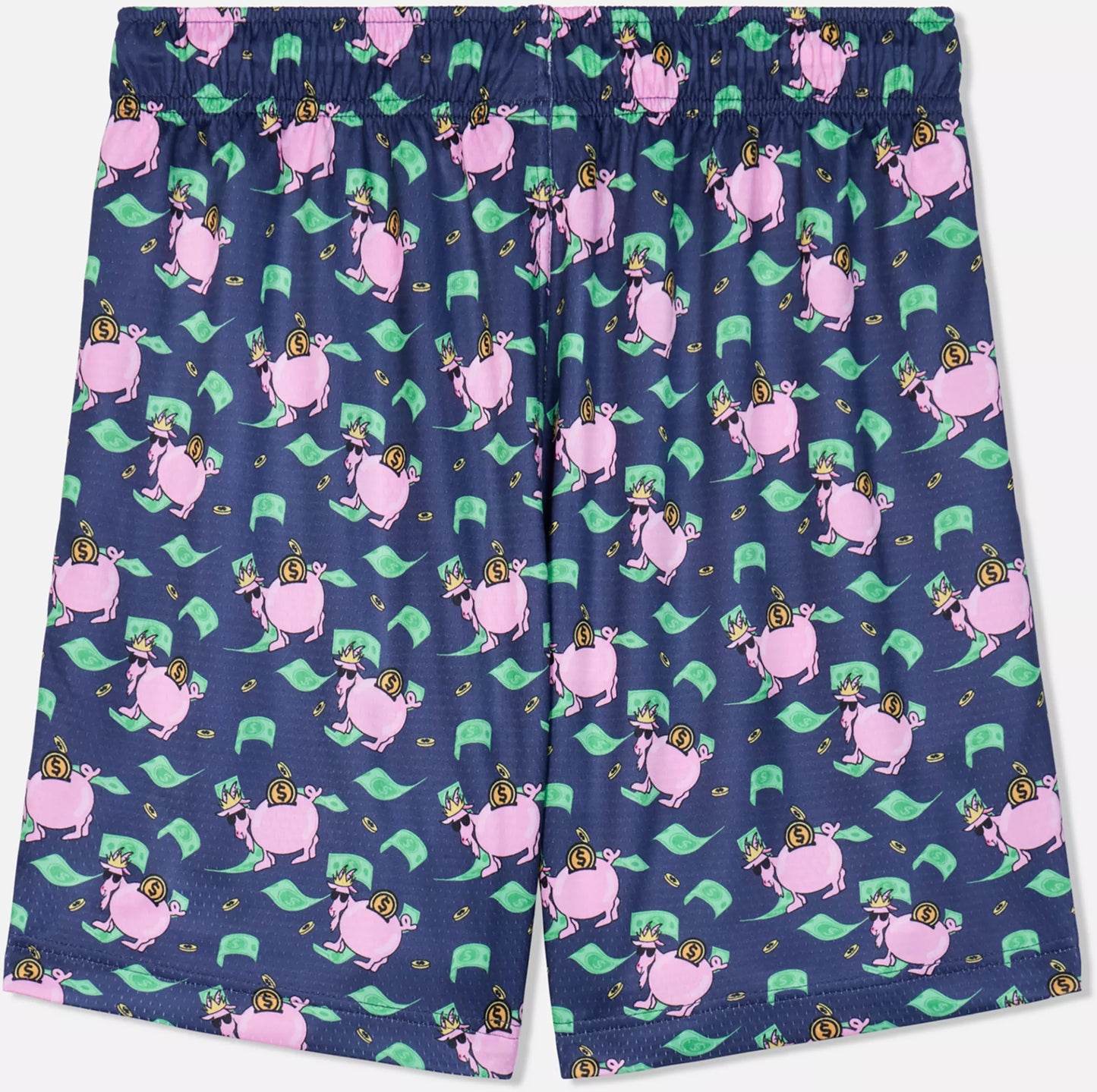 GOAT USA Boys' Piggy Bank All-Over Print Mesh Shorts