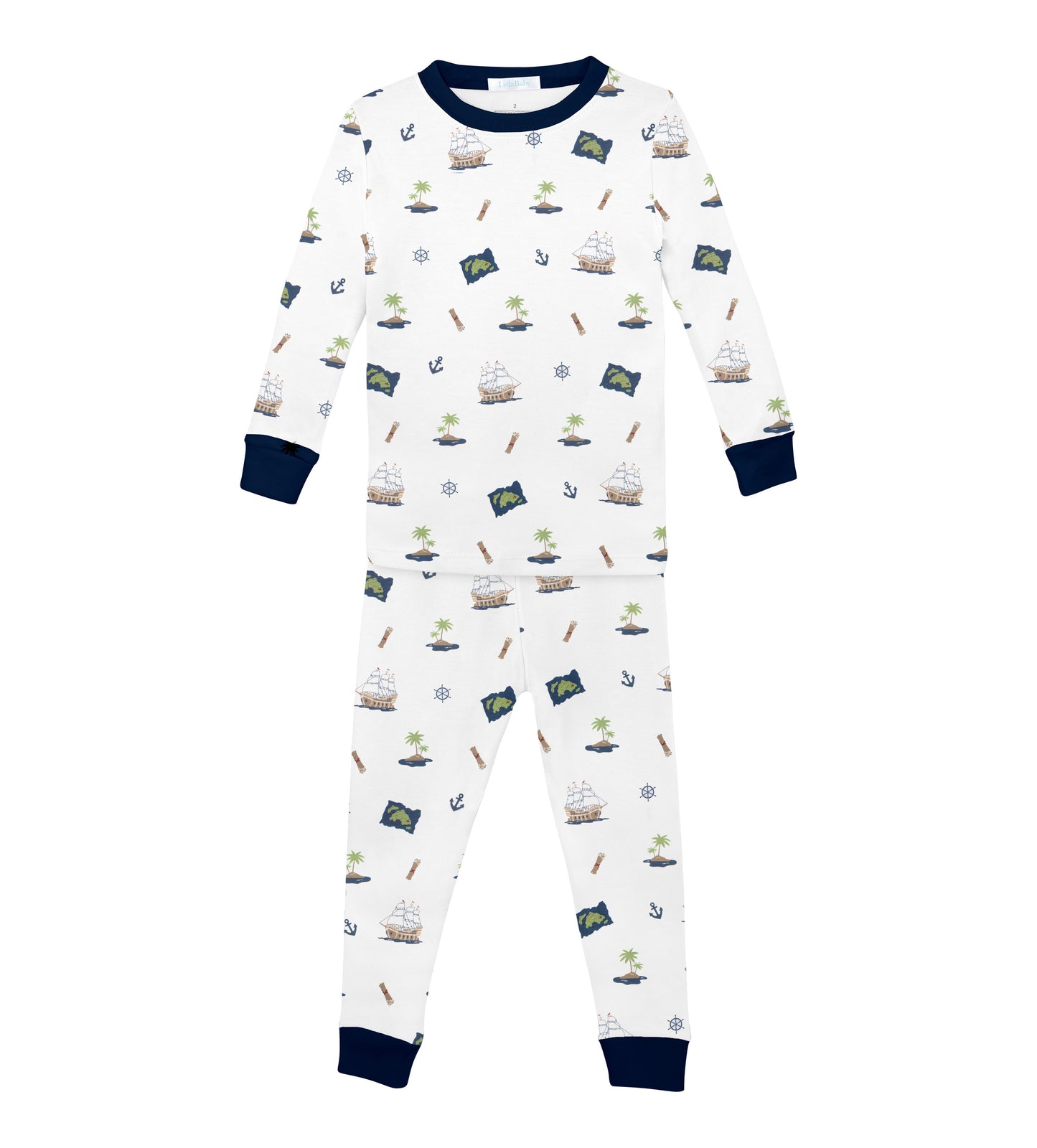Lyda Baby Long Pirate's Island 2 Piece Pajama Set - Persnickety Shop