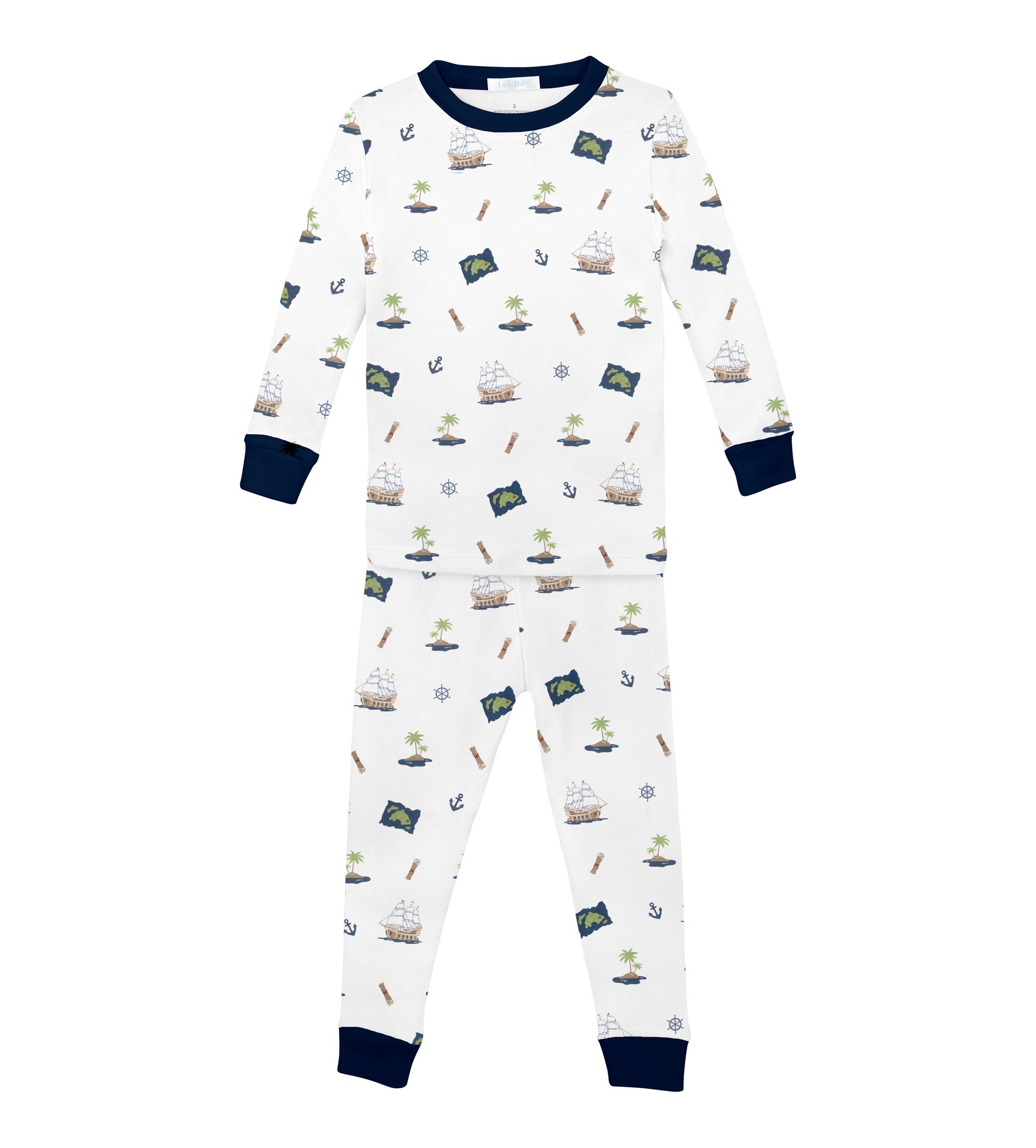 Lyda Baby Long Pirate's Island 2 Piece Pajama Set - Persnickety Shop