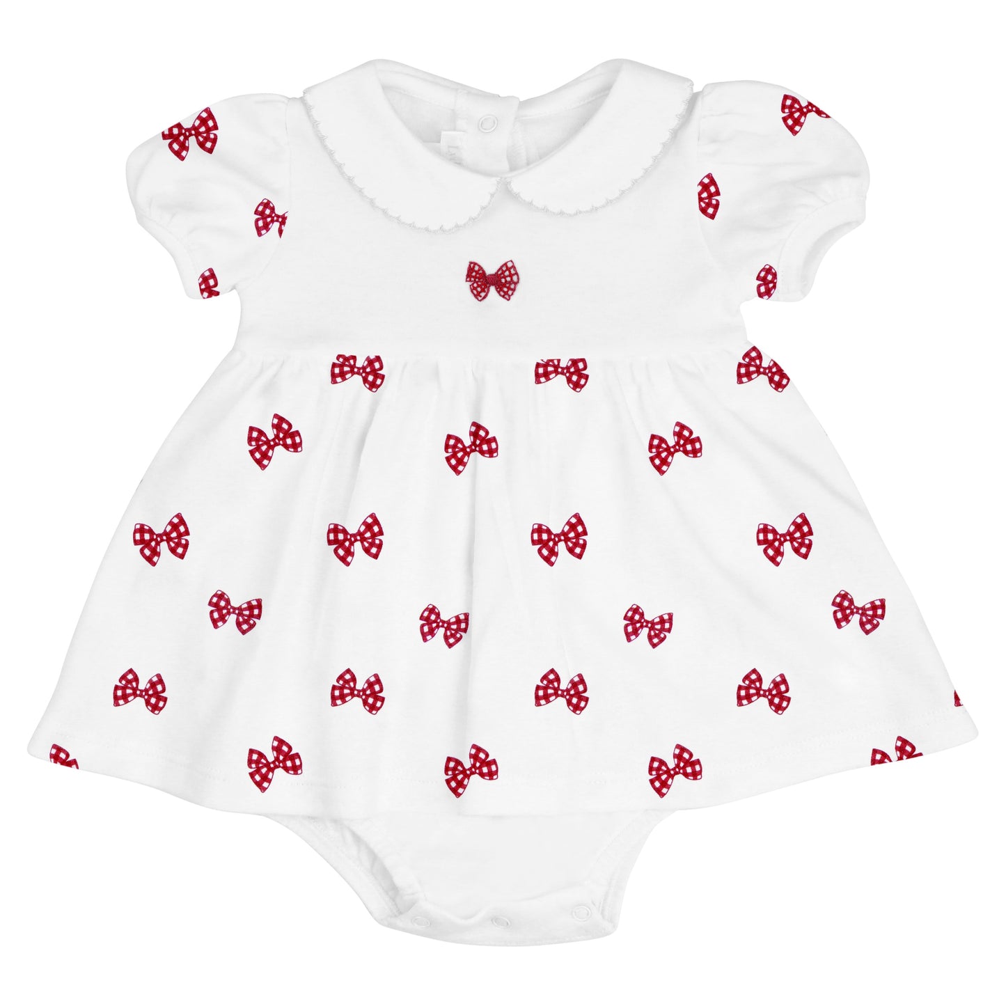 LYDA BABY Vichy Red Bows Dress - Persnickety Shop