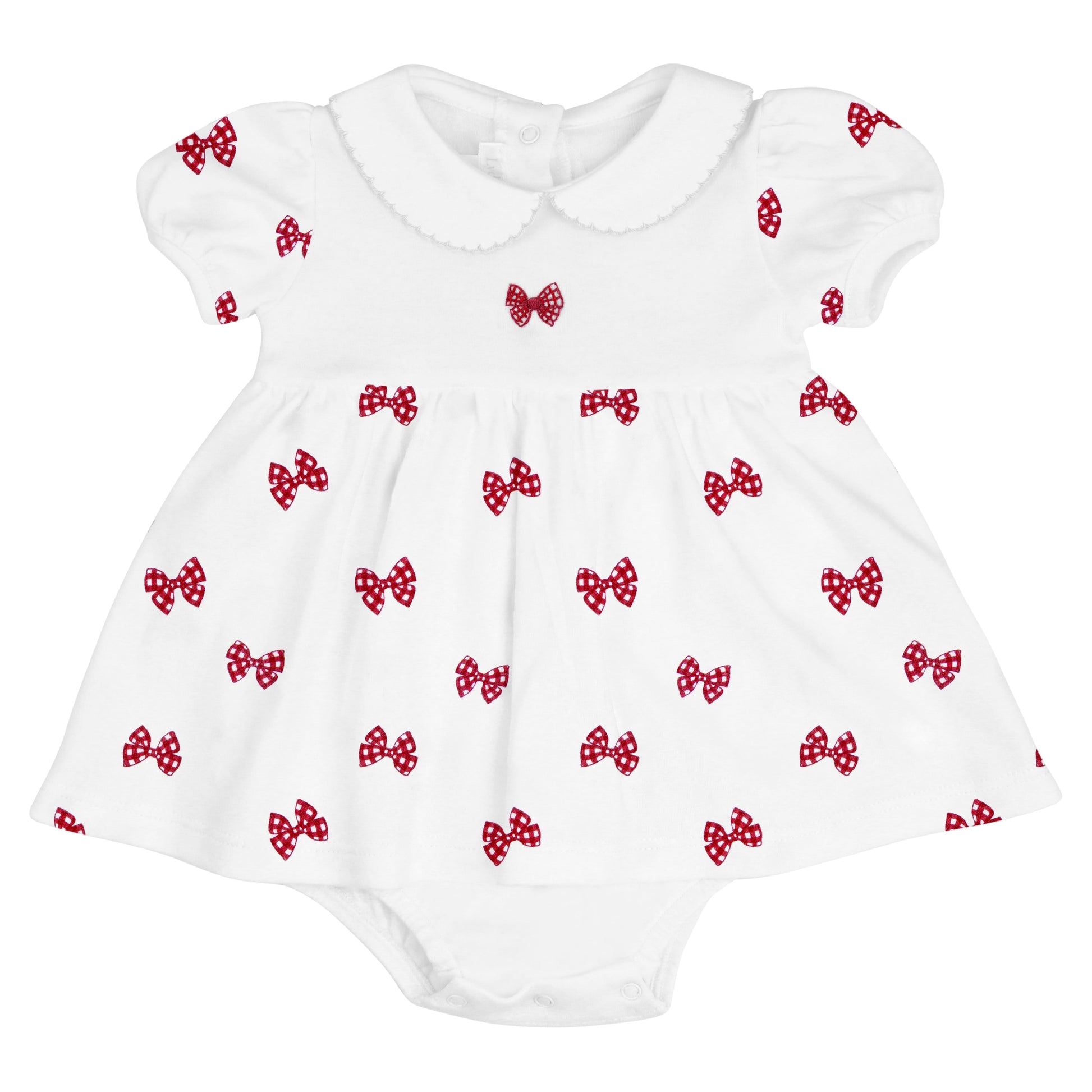 LYDA BABY Vichy Red Bows Dress - Persnickety Shop