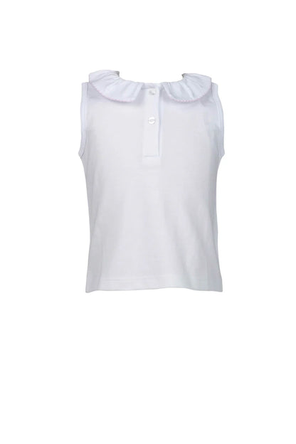 The Proper Peony Ruffled Peter Pan Sleeveless Shirt - Persnickety Shop