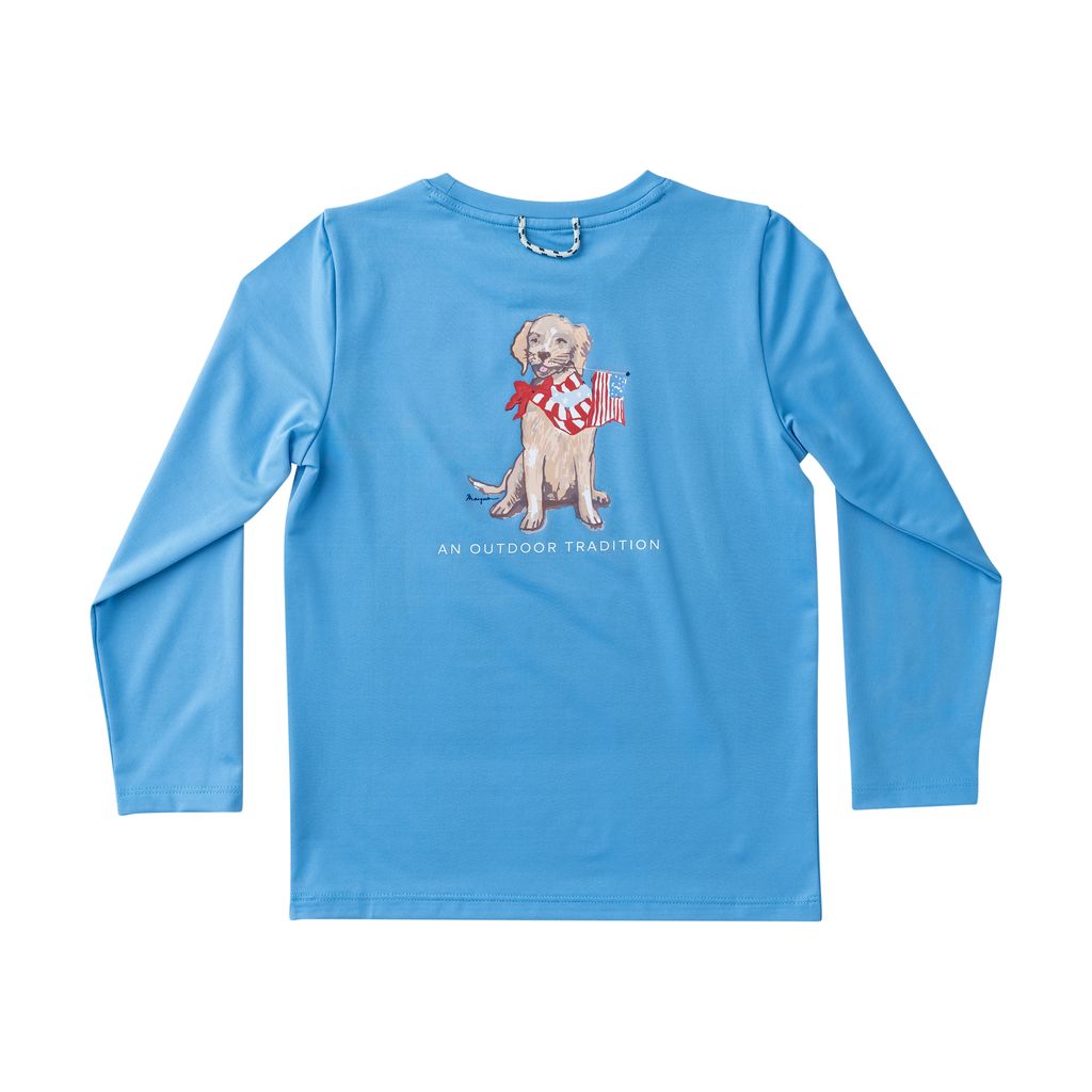 PRE ORDER PRODOH Kid's Pro Performance Long Sleeve T-shirt Marina Blue - Persnickety Shop