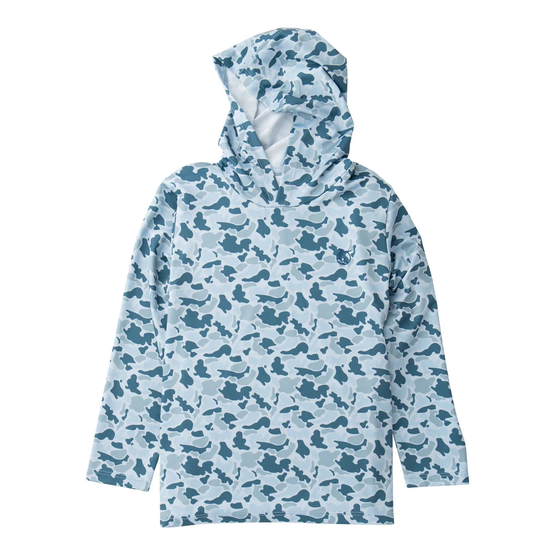 PRODOH Boys' Pro Performance Hoodie T-shirt in Cool Blues Break Point Camo
